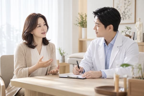 증상·생활 상태 확인