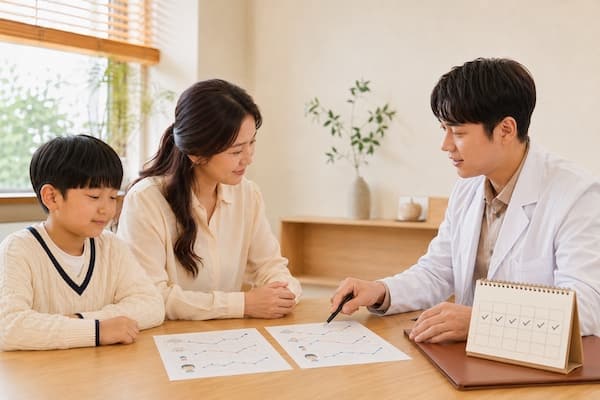경과 확인·치료 조정